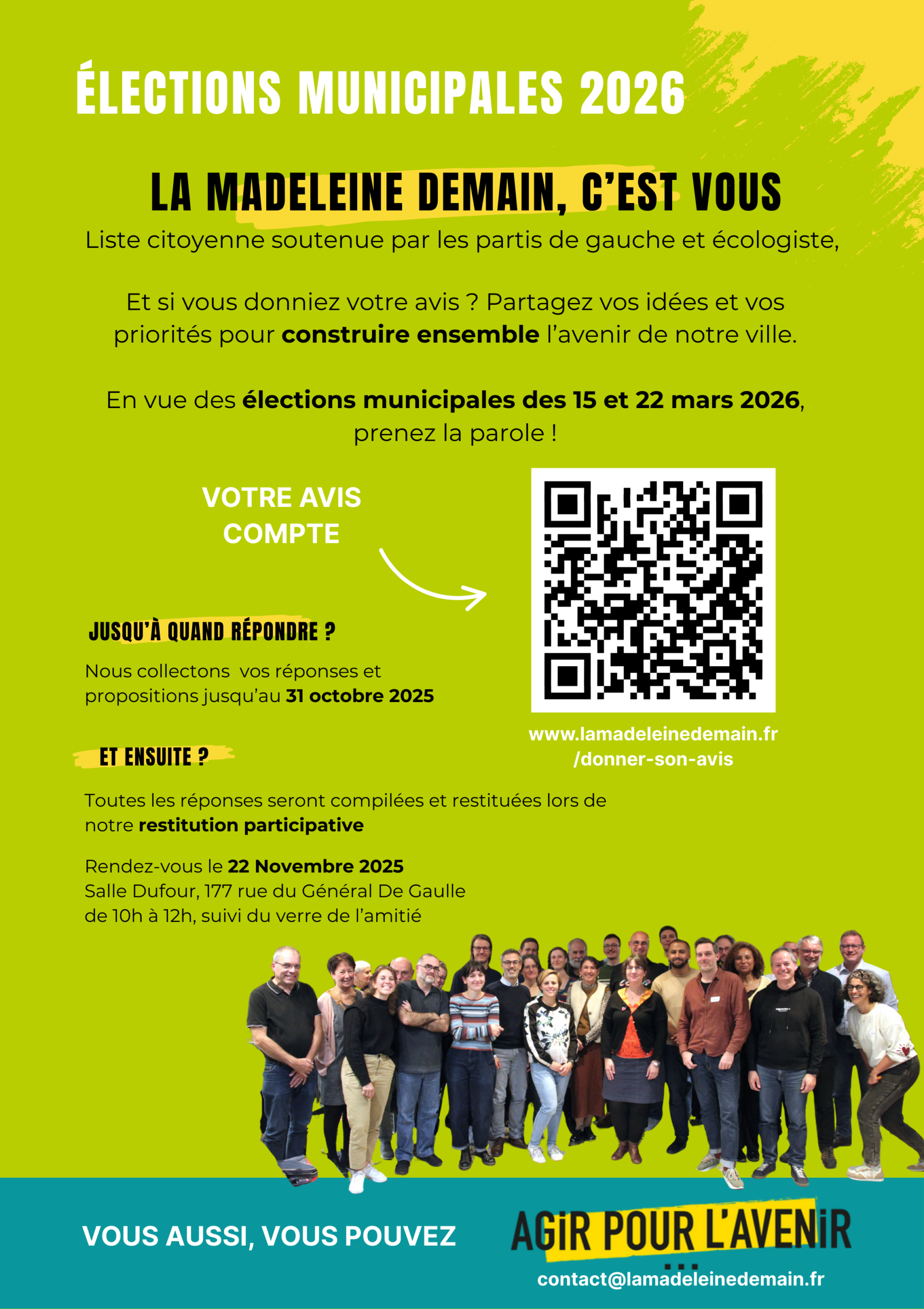 Lancement de notre grande Consultation citoyenne