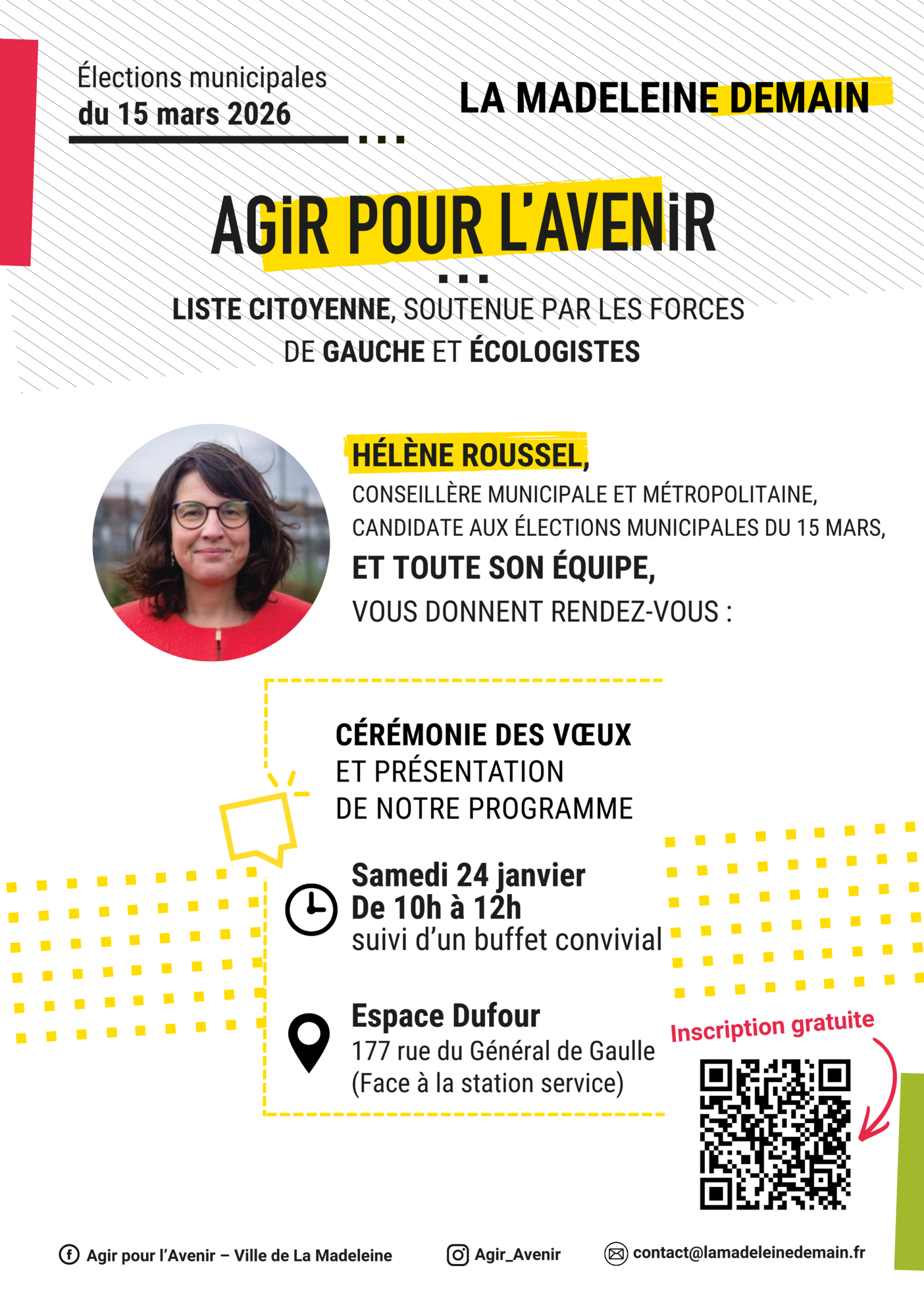 Cérémonie des vœux et présentation de notre programme